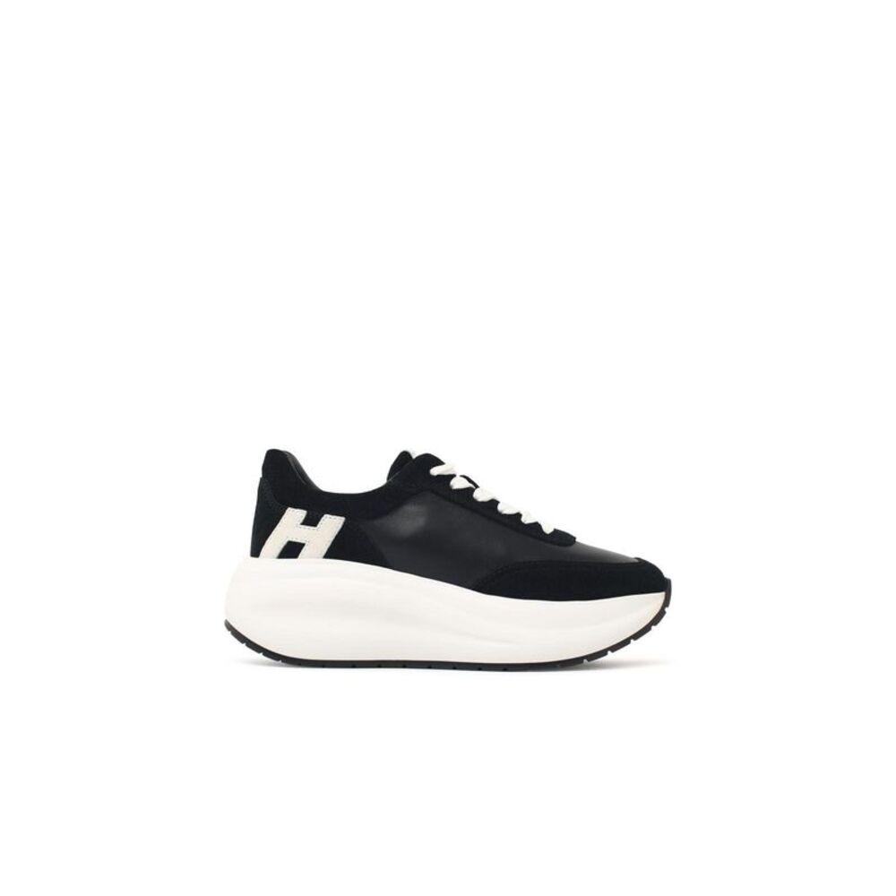 Hogan 'Maxi I Active' Black Leather Sneakers Women